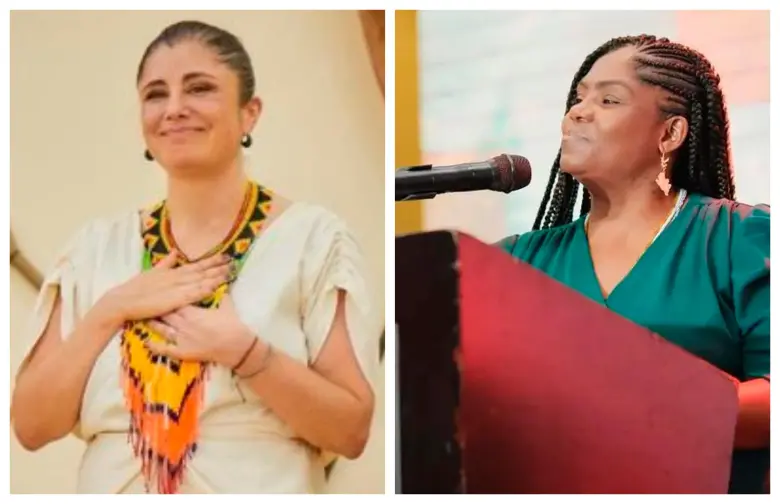 La defensora del Pueblo Iris Marín Ortiz expresó un mensaje de solidaridad a la vicepresidenta Francia Márquez. FOTOS Vicepresidencia y @MarnIris