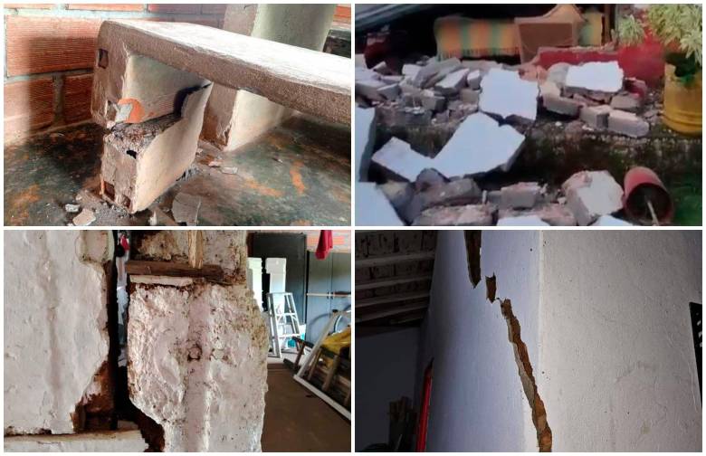 Fue más que un susto: sismos causaron daños en casas, escuelas y otras edificaciones de Uramita y Frontino, Antioquia