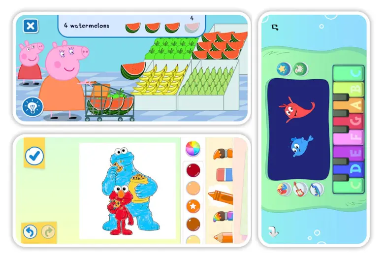 Algunos de los juegos que estarán disponibles en la aplicación “Netflix Playground”. FOTO: Netflix