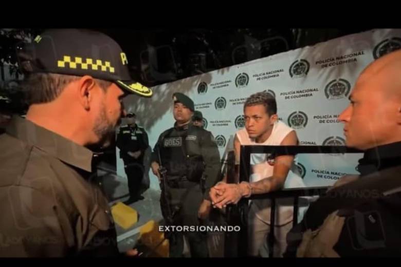 Enviaro a la cárcel a Aldair Enrique Contreras Echeverría, conocido con los alias de ‘Keko’ o ‘Menor 08’. FOTOS: Captura de video-Policía Nacional 