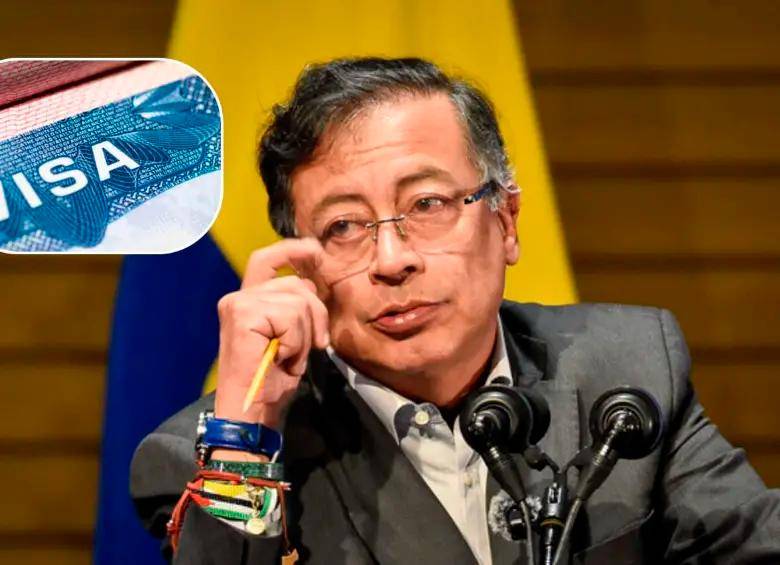 Petro confirmó que Estados Unidos le restableció la visa hasta el final de su mandato, tras meses de tensiones diplomáticas y cuestionamientos por su ingreso al país. FOTO: COLPRENSA