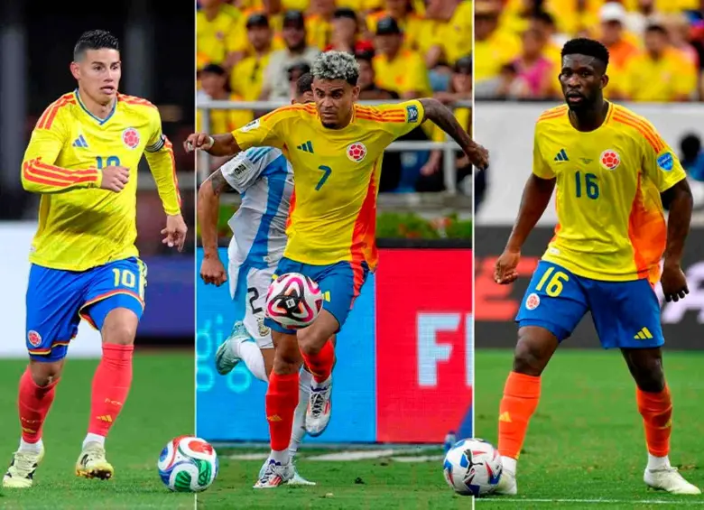 James Rodríguez, Luis Díaz y Jefferson Lerma hombres clave en el proceso de Néstor Lorenzo, con miras al Mundial de México, Canadá y Estados Unidos 2026. FOTO GETTY