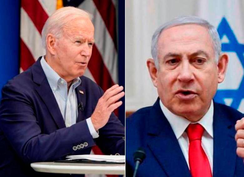 Joe Biden le envió un mensaje a Benjamin Netanyahu<b> </b>asegurando que “haremos cuanto podamos para proteger la seguridad de Israel” tras las amenazas del ayatolá Alí Jamene. FOTO: AFP Y Getty