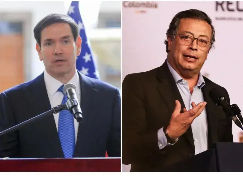 Marco Rubio, secretario de Estado de EE.UU., y Gustavo Petro, presidente de Colombia. FOTO: Colprensa y Getty. Marco Rubio, secretario de Estado de EE.UU., y Gustavo Petro, presidente de Colombia. FOTO: Colprensa y Getty.