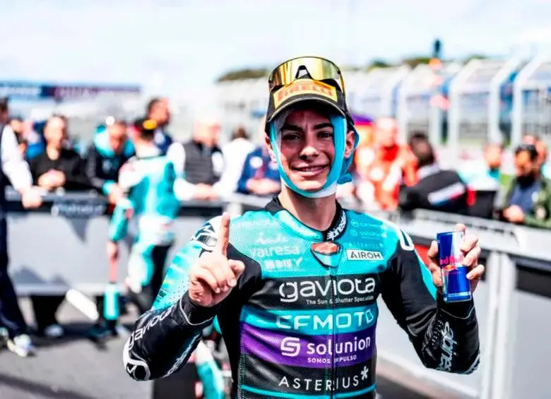 David Alonso se ubica en el puesto 15° de la clasificación general de Moto2 con 28 puntos. FOTO: Tomada de X @AsparTeam