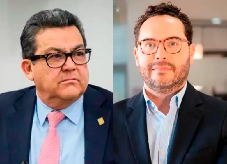 Jaime Dussán, presidente de Colpensiones; Mauricio Velasco, presidente de Asofondos. FOTOS: Cortesía Colfondos y Asofondos 