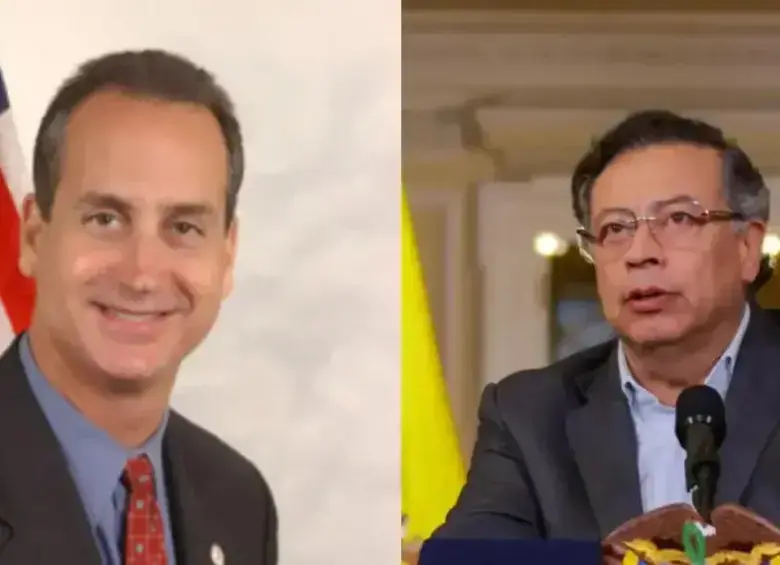 A la izquierda, Díaz Balart. A la derecha, el presidente Petro. Foto: Presidencia.