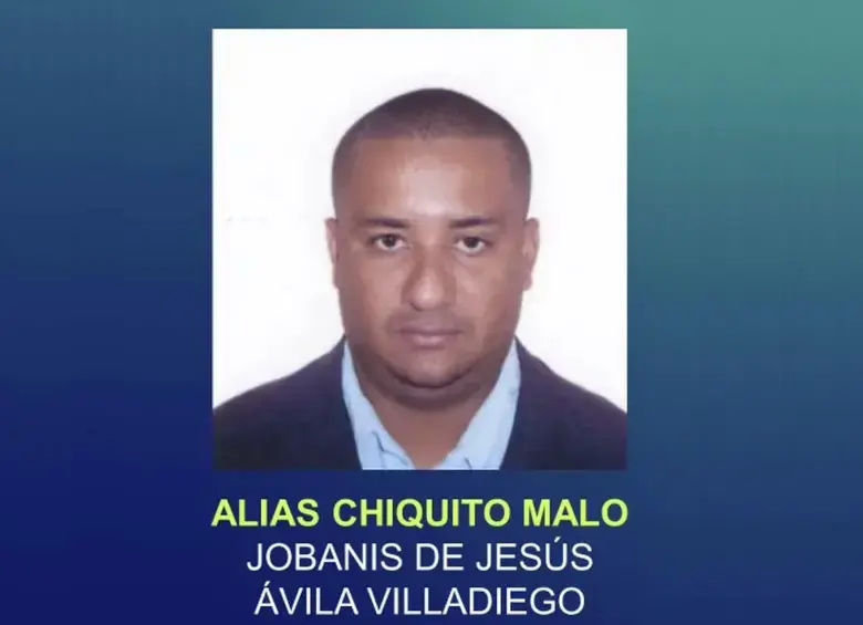 Jobanis de Jesús Ávila Villadiego, conocido como alias Chiquito Malo, será extraditado a Estados Unidos. FOTO: Policía Nacional 