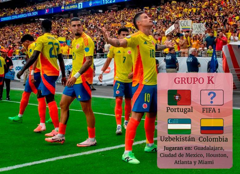 El seleccionado colombiano disputará su séptima Copa del Mundo. Su mejor participación fue en Brasil 2014. Foto: Juan Antonio Sásnchez