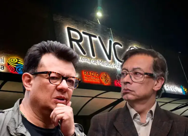 El exgerente de RTVC, Hollman Morris, y el expresidente de la República, Gustavo Petro. FOTO COLPRENSA