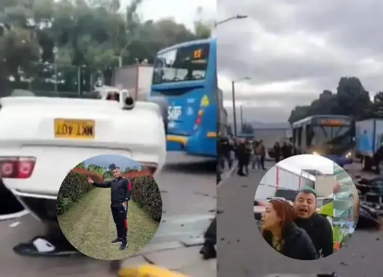 La Fiscalía imputará a Rubén Romero por el accidente en la avenida Mutis que dejó dos personas muertas en Bogotá. FOTO: Tomada de redes sociales