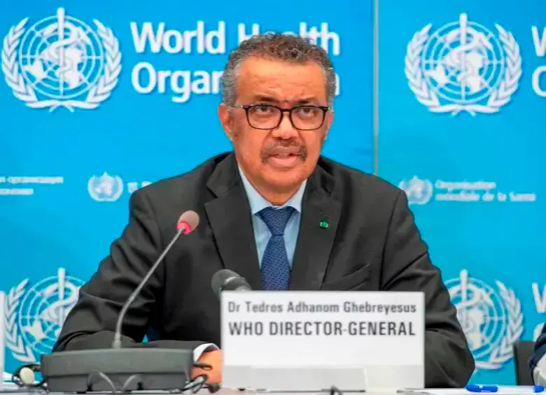 El director de la Organización Mundial de la Salud, Tedros Adhanom Ghebreyesus. FOTO EUROPA PRESS