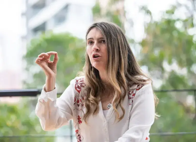 Esta semana, Valencia se coronó como la candidata del Centro Democrático tras ganarle dos encuestas internas a las otras precandidatas, María Fernanda Cabal y Paola Holguín. Foto: Camilo Suárez