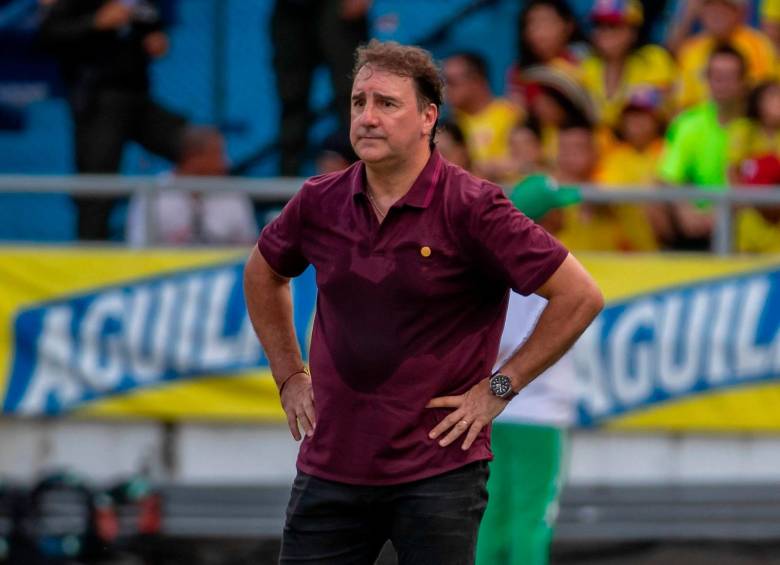 El entrenador Néstor Lorenzo asumió la dirección técnica de Colombia en junio del 2022. Llevó a la Tricolor a la final de la Copa América 2024. FOTO: JUAN ANTONIO SÁNCHEZ