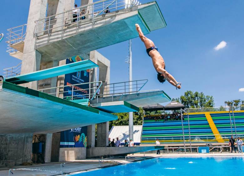 Para el Panamericano Júnior de Natación se realizó una reforma en las piscinas del Complejo Acuático César Villa Zapata de Medellín. FOTO: JULIO CÉSAR HERRERA 
