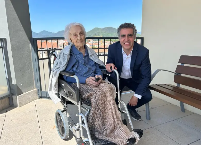 El doctor Manel Esteller y Maria Branyas Morera. Foto: X @manelsteller