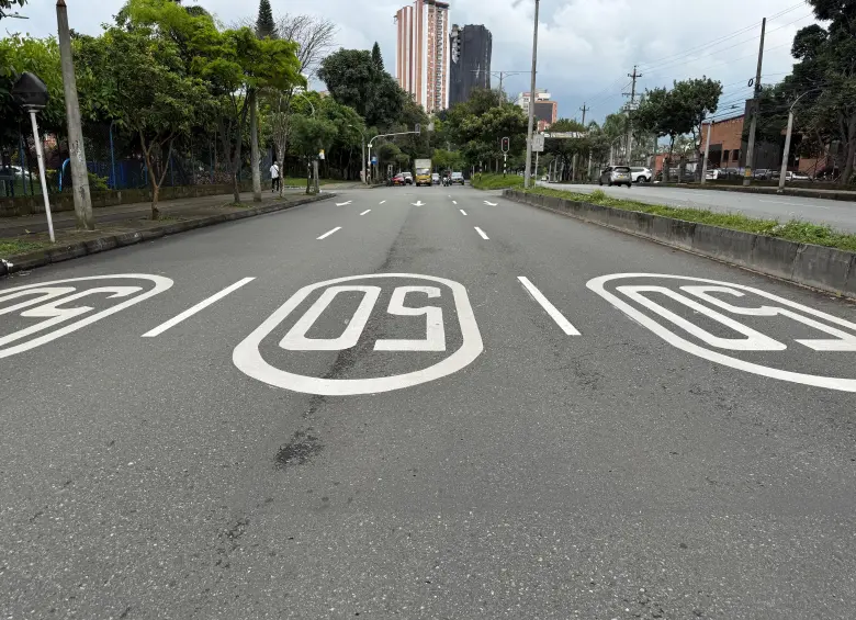 Nuevos límites de velocidad en Sabaneta. FOTO: CORTESÍA