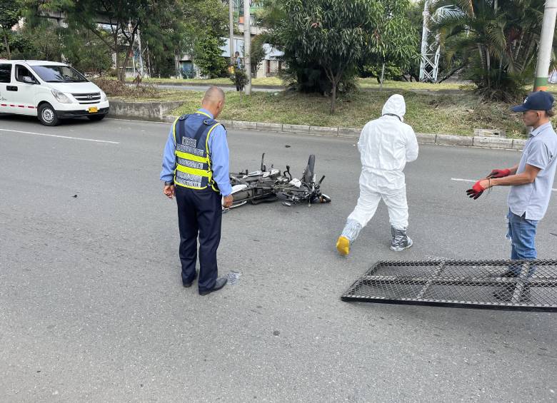 Fotografía de referencia de un accidente de tránsito en Medellín. Foto: Andrés Felipe Osorio García.