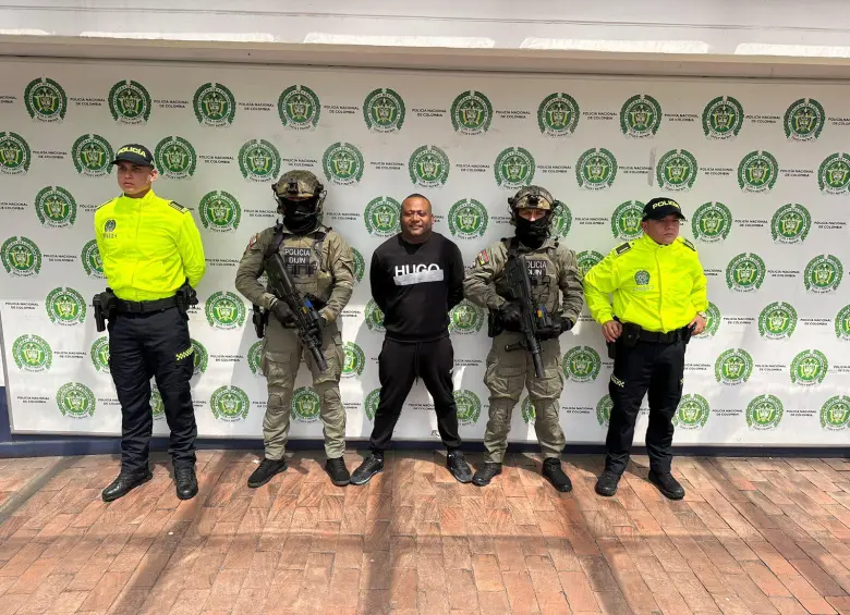 Marcos Mesa Moreno, alias Marquitos, capturado en Turbo por narcotráfico. FOTO: Policía