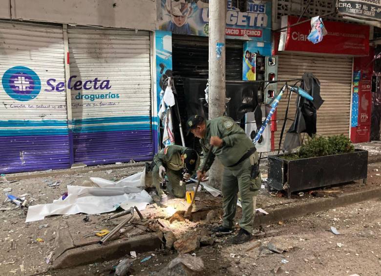 En horas de la madrugada un artefacto explosivo fue detonado en pleno centro de Florencia, Caquetá. Foto: redes sociales