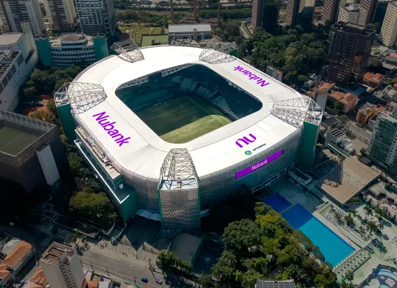 El estadio del Palmeiras, ahora bajo el naming de Nubank, es el principal recinto de conciertos en Sudamérica y uno de los más grandes de la región. FOTO: Cortesía