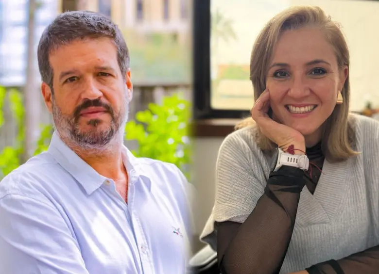 Secretario de Innovación Digital, Santiago Restrepo Arroyave (izq.), y subsecretaria de Ciudad Inteligente, Diana María Ochoa Henao (der.). Los responsables del proyecto dicen que la información personal estará protegida bajo un estricto gobierno de datos. FOTOS cortesía