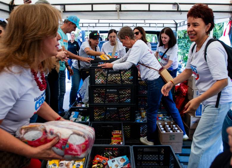 Con las 36 toneladas de alimentos se podrán garantizar 86.000 platos de comida a las comunidades más necesarias de la ciudad. FOTO: Julio César Herrera