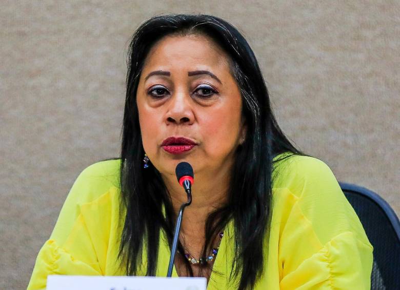 La presidenta del Concejo Sulma Ocampo, señalada por los miembros de la corporación como la única vocera del tema. FOTO: Jaime Pérez.