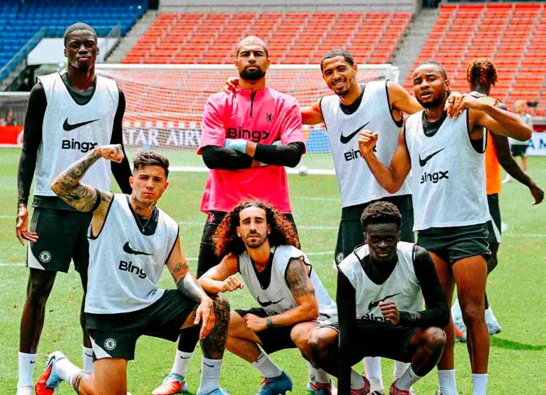 Parte de la plantilla del Chelsea. FOTO TOMADA X @cucurella3