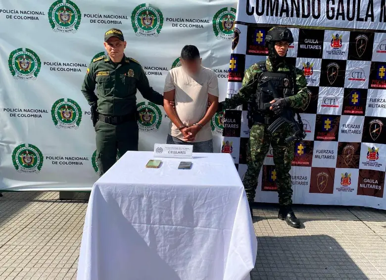 El sospechoso es señalado por la Policía de controlar puntos de observación contra la Fuerza Pública en el Urabá antioqueño. FOTO: Cortesía Policía Urabá