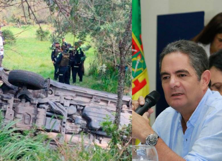 Dos escoltas de Germán Vargas Lleras perdieron la vida. FOTO EL CORTESÍA. 