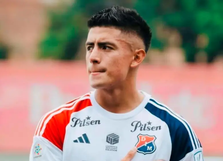 Kevin Mantilla llegó al DIM en la presente temporada y una lesión de rodilla, en el segundo partido oficial con el Poderoso. FOTO TOMADA INSTAGRAM