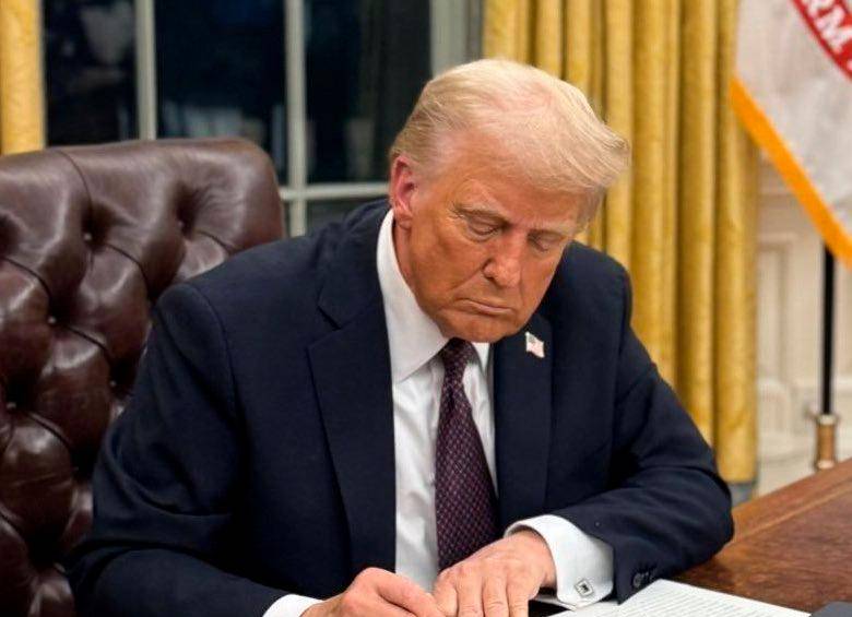Trump firmará la orden este lunes en la Casa Blanca. IMAGEN TOMADA DE REDES SOCIALES