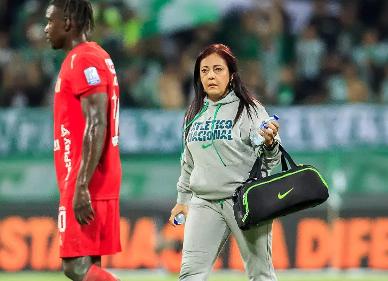 Marcela Maya, en plena actividad con Atlético Nacional. FOTO CAMILO SUÁREZ