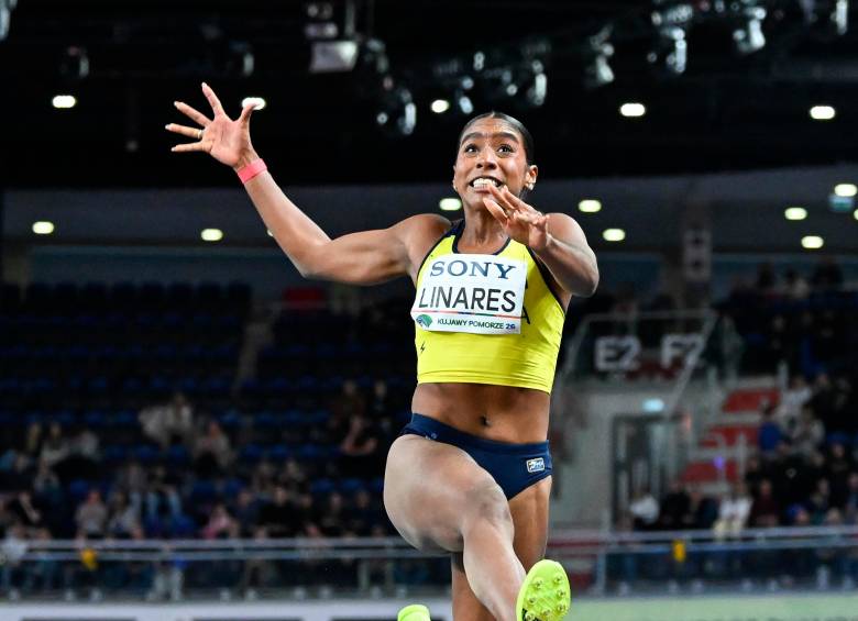 Natalia Linares viene de conquistar una presea de bronce en el Mundial de atletismo bajo techo celebrado en Polonia. FOTO GETTY