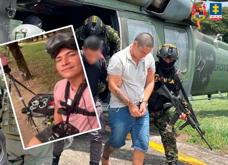 Deinner Fabián Alvarado Zalazar fue capturado en una operación militar en Saravena, Arauca. FOTOS: CORTESÍA DE FISCALÍA.