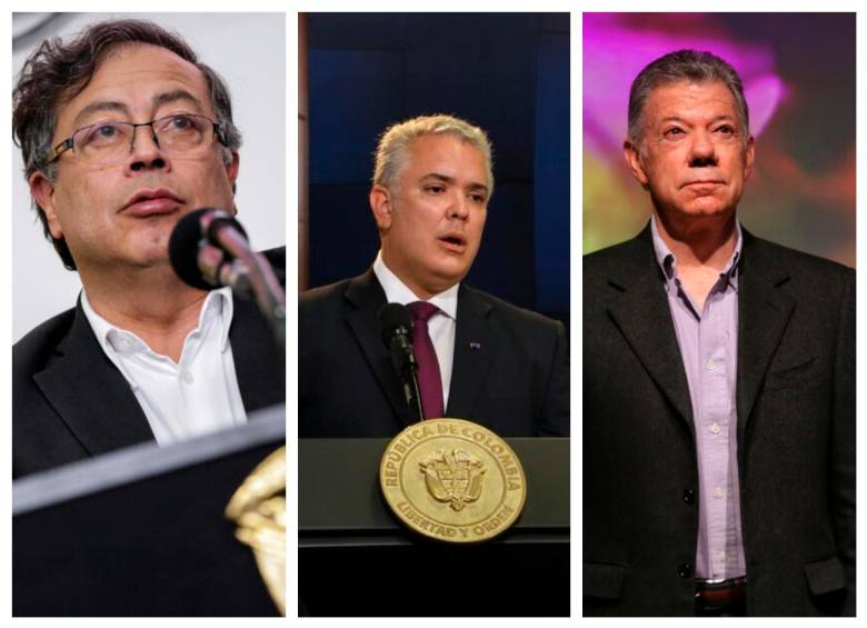 Tanto Gustavo Petro como Iván Duque y Juan Manuel Santos han tenido gastos que han causado polémica. FOTOS: COLPRENSA
