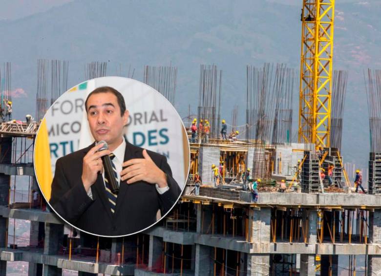 Antioquia cuenta hoy con 381 proyectos activos que representan 19.440 unidades y una proyección de construcción superior a los 2,2 millones de metros cuadrados en los próximos dos años. En la imagen, Eduardo Loaiza. FOTOS El Colombiano