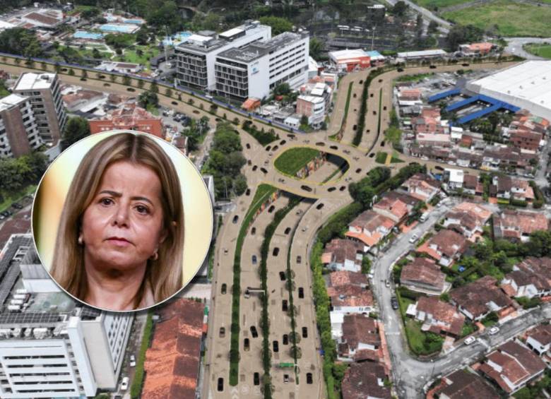En la animación, intercambio vial a la altura de la Clínica Somer. En la imagen, la ministra de Transporte, Elsa Noguera. FOTOS: Cortesía y Colprensa
