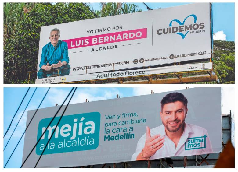 Medellín está llena de vallas un candidato ya tiene 10 instaladas