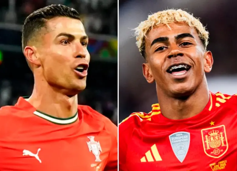 Cristiano Ronaldo y Lamine Yamal intentarán ayudar a sus selecciones a ganar la segunda Liga de Naciones en la historia. FOTOS: GETTY
