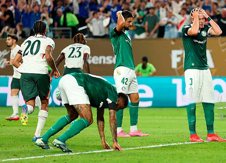 Con la derrota de Palmeiras se va el sueño de Richard Ríos de jugar la final. Foto: GETTY