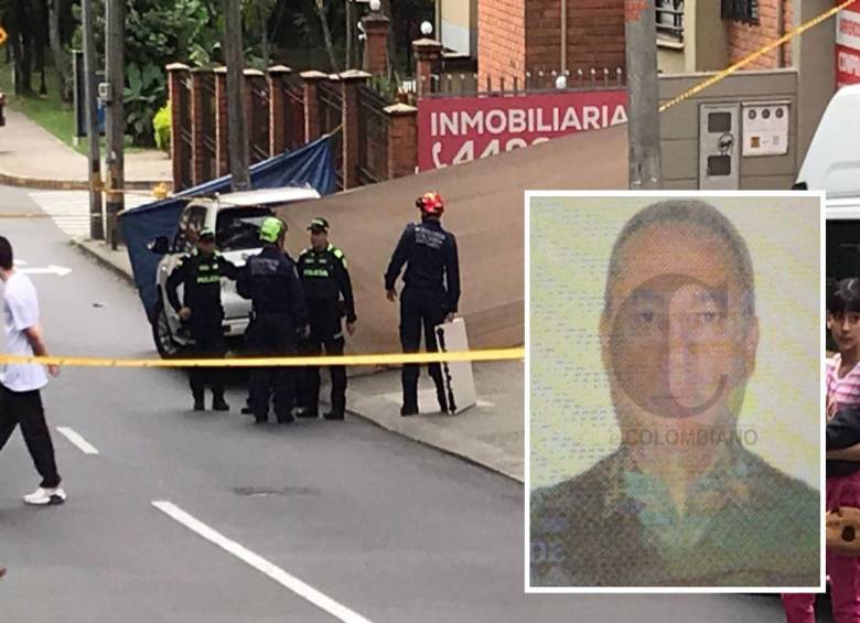 Los agentes del CTI de la Fiscalía avanzan en las labores judiciales para esclarecer el asesinato de Henry Ocampo Suaza, de 55 años, en Envigado. FOTO: Laura Rosa Jiménez Valencia