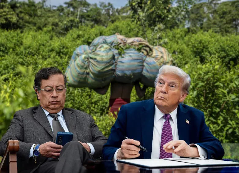 Petro dedicó buena parte a atacar con dureza al presidente estadounidense —lo mencionó 18 veces por su nombre, según contó este diario—y puso el espejo retrovisor en lo que heredó de su antecesor, el expresidente Iván Duque. Foto: AFP, Presidencia y Colprensa. Montaje EL COLOMBIANO 