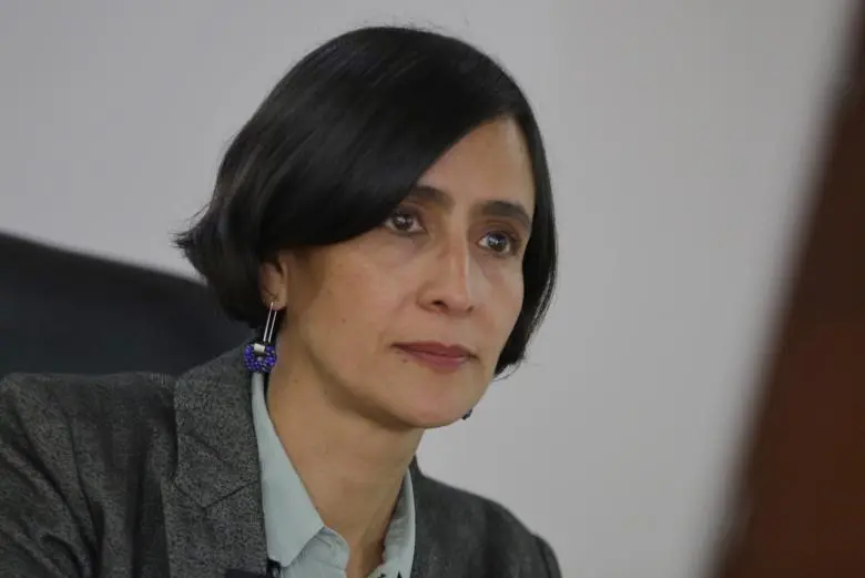 Bogotá, 06 de Septiembre de 2022. Rueda de prensa sobre la deforestación, ministra de ambiente, Susana Muhamad. (Colprensa - Álvaro Tavera)