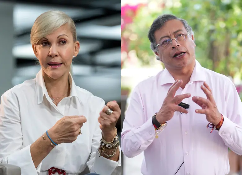 Gobernadora del Valle Dilian Francisca Toro y el presidente Gustavo Petro nuevamente enfrentados. Foto: Camilo Suárez y Presidencia