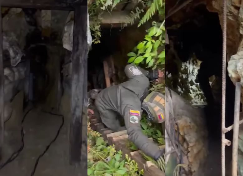 En el operativo de recuperación, encontraron túneles ilegales a minas formales en operación. Fotos: captura de video.