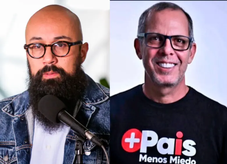 Carlos Carrillo, director de la UNGRD y Alfredo Saade, jefe de Despacho del presidente Gustavo Petro. FOTOS COLPRENSA