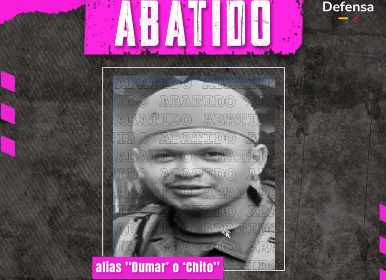 Alias Dumar era cabecilla de uno de los frentes de alias Iván Mordisco en el Meta. FOTO CORTESÍA