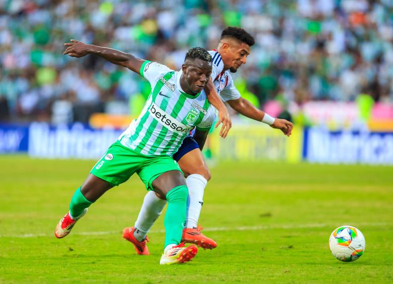 Marino Hinestroza, delantero de Atlético Nacional. FOTO CAMILO SUÁREZ
